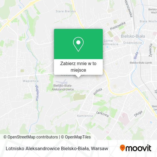 Mapa Lotnisko Aleksandrowice Bielsko-Biała