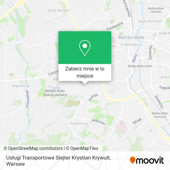 Mapa Usługi Transportowe Slejter Krystian Krywult