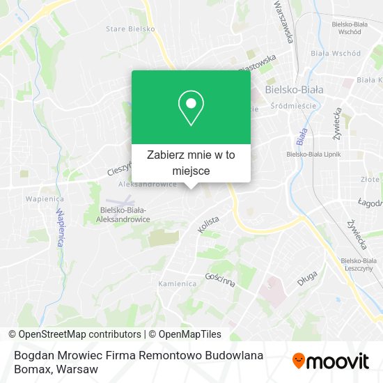 Mapa Bogdan Mrowiec Firma Remontowo Budowlana Bomax