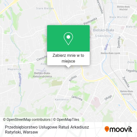 Mapa Przedsiębiorstwo Usługowe Ratuś Arkadiusz Ratyński