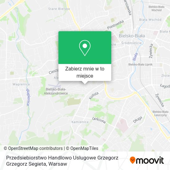 Mapa Przedsiebiorstwo Handlowo Uslugowe Grzegorz Grzegorz Segieta