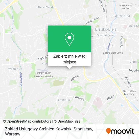 Mapa Zakład Usługowy Gaśnica Kowalski Stanisław