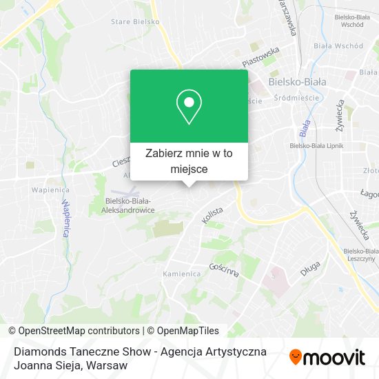 Mapa Diamonds Taneczne Show - Agencja Artystyczna Joanna Sieja