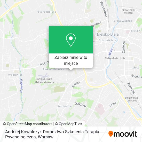 Mapa Andrzej Kowalczyk Doradztwo Szkolenia Terapia Psychologiczna