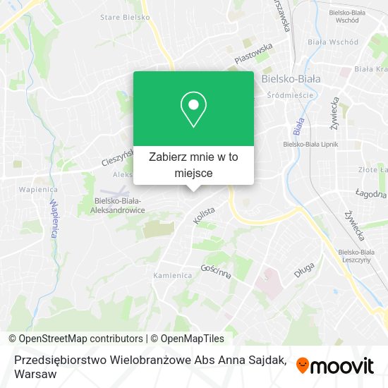 Mapa Przedsiębiorstwo Wielobranżowe Abs Anna Sajdak