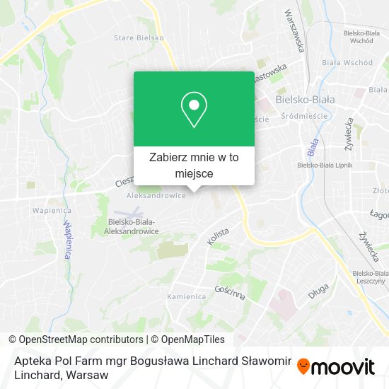 Mapa Apteka Pol Farm mgr Bogusława Linchard Sławomir Linchard