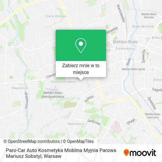 Mapa Paro-Car Auto Kosmetyka Mobilna Myjnia Parowa Mariusz Sobstyl