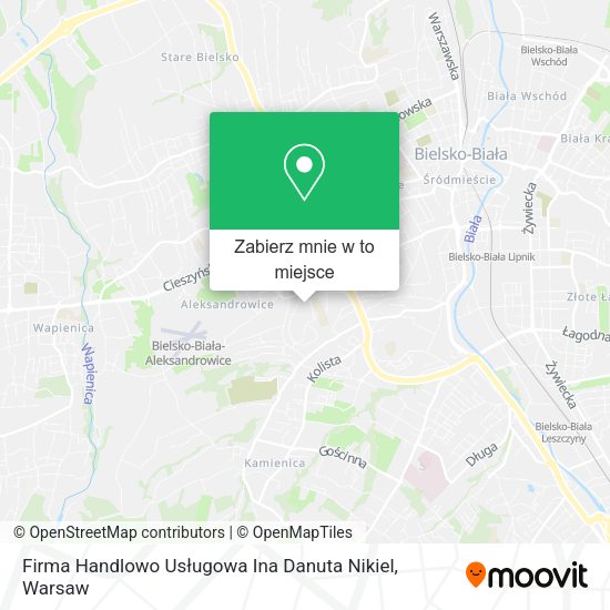 Mapa Firma Handlowo Usługowa Ina Danuta Nikiel