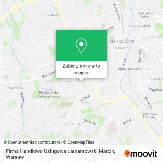 Mapa Firma Handlowo Usługowa Laurentowski Marcin