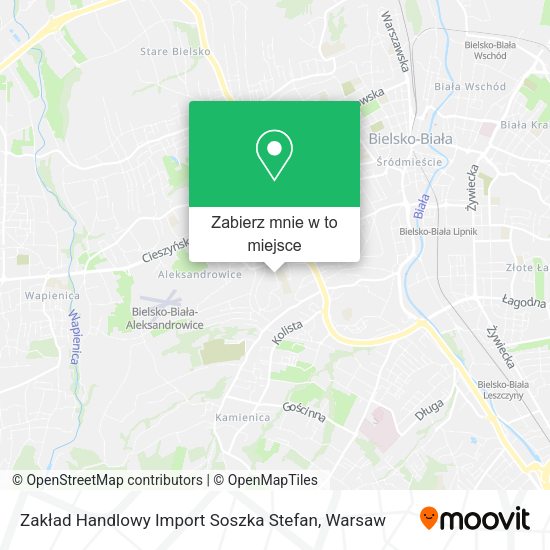 Mapa Zakład Handlowy Import Soszka Stefan