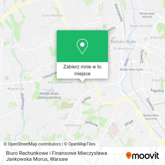 Mapa Biuro Rachunkowe i Finansowe Mieczysława Jankowska Morus