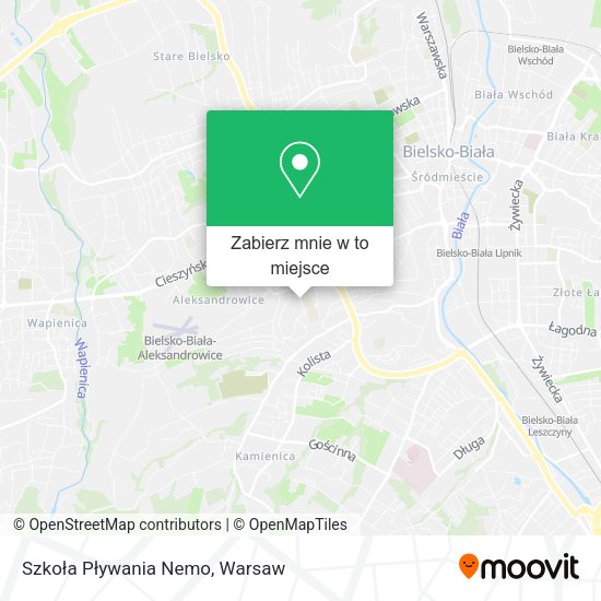 Mapa Szkoła Pływania Nemo