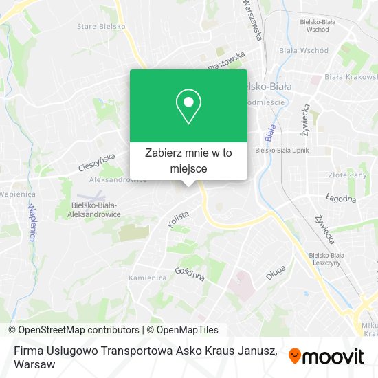 Mapa Firma Uslugowo Transportowa Asko Kraus Janusz