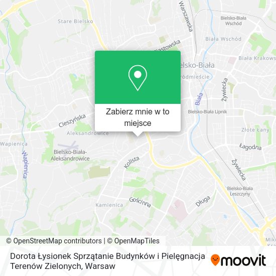 Mapa Dorota Łysionek Sprzątanie Budynków i Pielęgnacja Terenów Zielonych