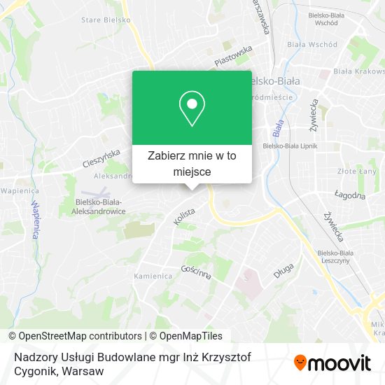 Mapa Nadzory Usługi Budowlane mgr Inż Krzysztof Cygonik