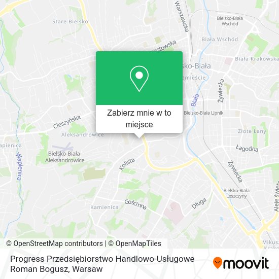 Mapa Progress Przedsiębiorstwo Handlowo-Usługowe Roman Bogusz