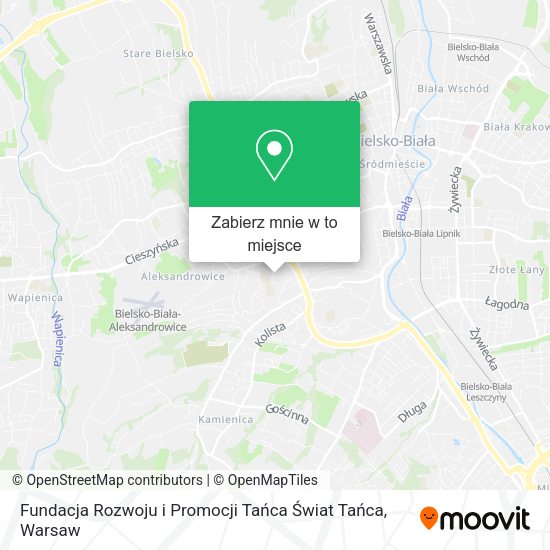 Mapa Fundacja Rozwoju i Promocji Tańca Świat Tańca