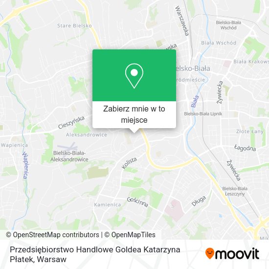 Mapa Przedsiębiorstwo Handlowe Goldea Katarzyna Płatek