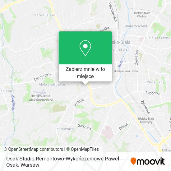 Mapa Osak Studio Remontowo-Wykończeniowe Paweł Osak