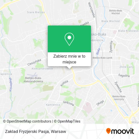 Mapa Zaklad Fryzjerski Pasja