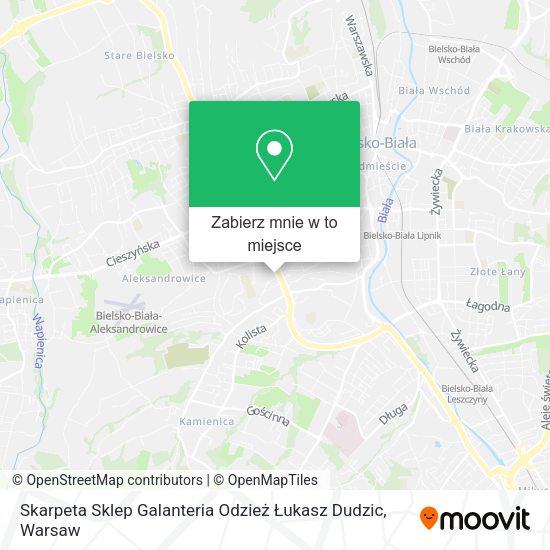 Mapa Skarpeta Sklep Galanteria Odzież Łukasz Dudzic