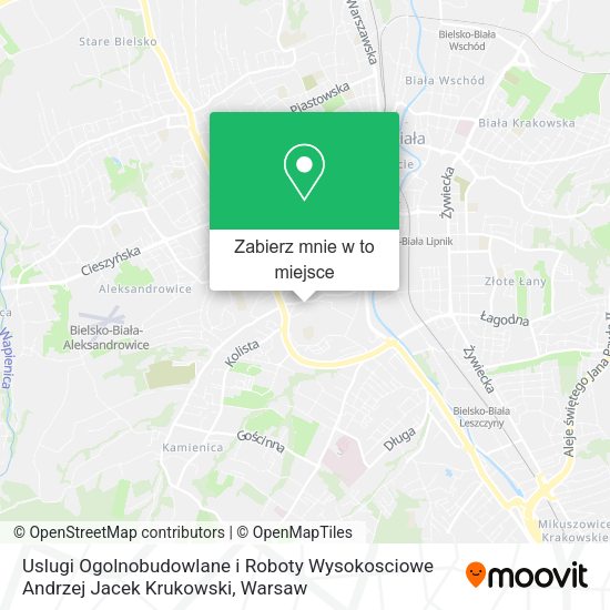 Mapa Uslugi Ogolnobudowlane i Roboty Wysokosciowe Andrzej Jacek Krukowski