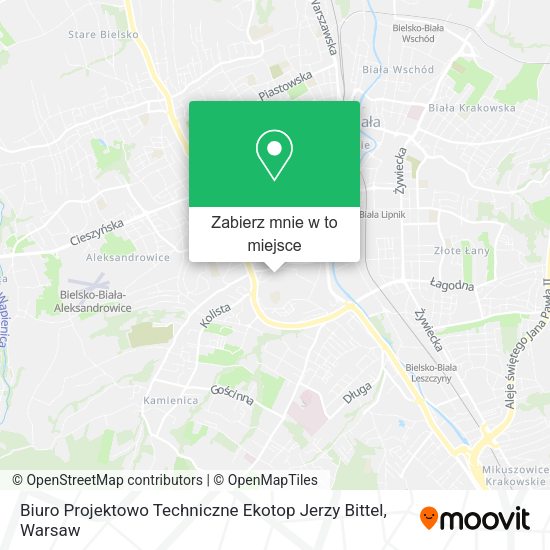 Mapa Biuro Projektowo Techniczne Ekotop Jerzy Bittel