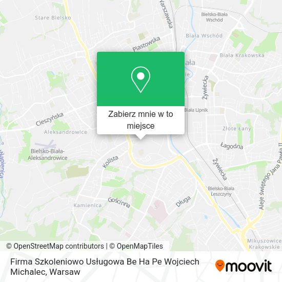 Mapa Firma Szkoleniowo Usługowa Be Ha Pe Wojciech Michalec