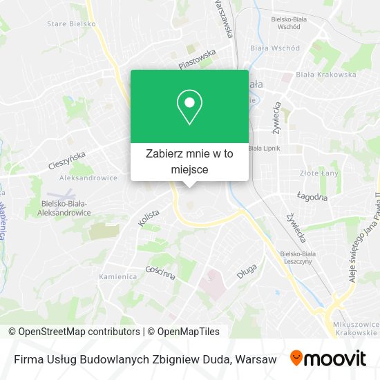 Mapa Firma Usług Budowlanych Zbigniew Duda