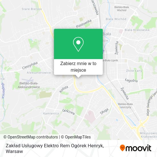 Mapa Zakład Usługowy Elektro Rem Ogórek Henryk