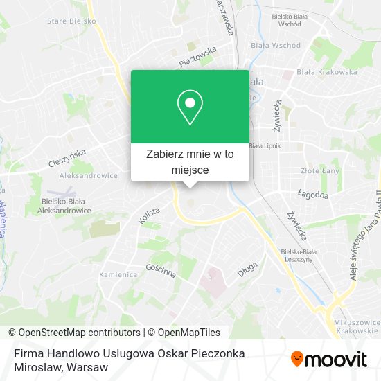 Mapa Firma Handlowo Uslugowa Oskar Pieczonka Miroslaw