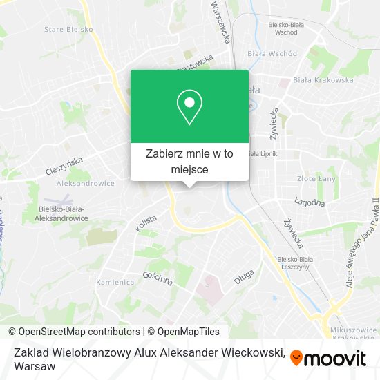 Mapa Zaklad Wielobranzowy Alux Aleksander Wieckowski