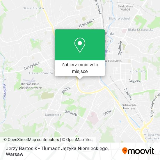 Mapa Jerzy Bartosik - Tłumacz Języka Niemieckiego