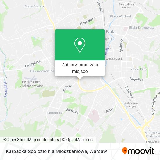 Mapa Karpacka Spóldzielnia Mieszkaniowa