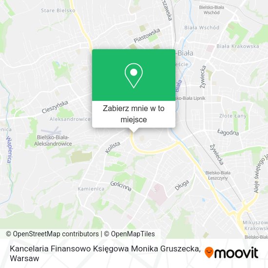 Mapa Kancelaria Finansowo Księgowa Monika Gruszecka