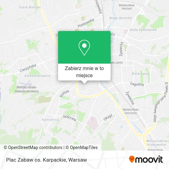 Mapa Plac Zabaw os. Karpackie