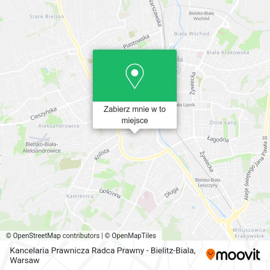 Mapa Kancelaria Prawnicza Radca Prawny - Bielitz-Biala