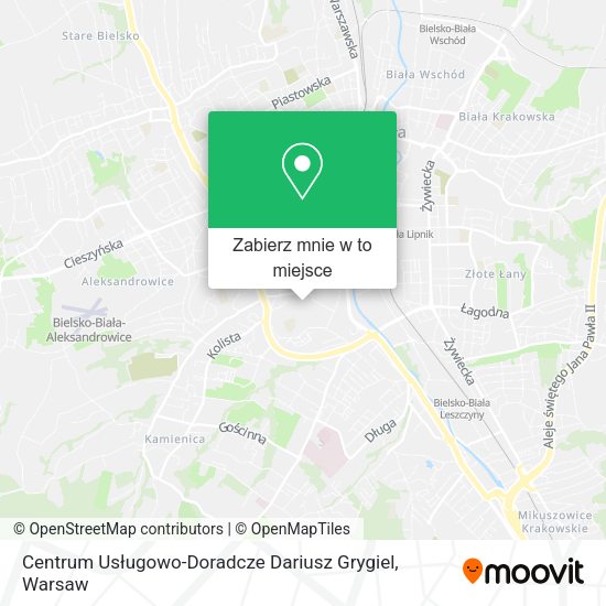 Mapa Centrum Usługowo-Doradcze Dariusz Grygiel