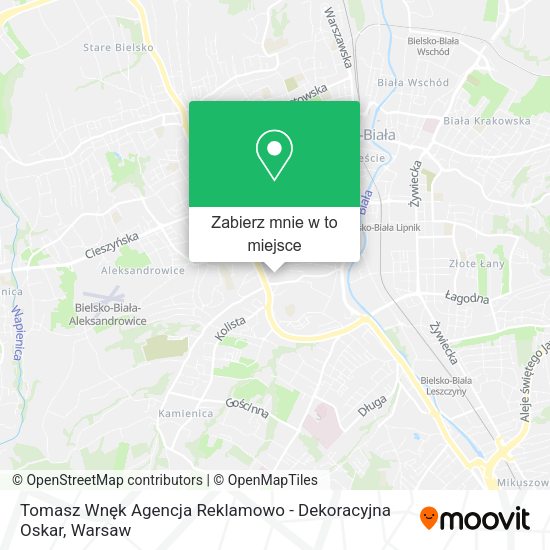 Mapa Tomasz Wnęk Agencja Reklamowo - Dekoracyjna Oskar