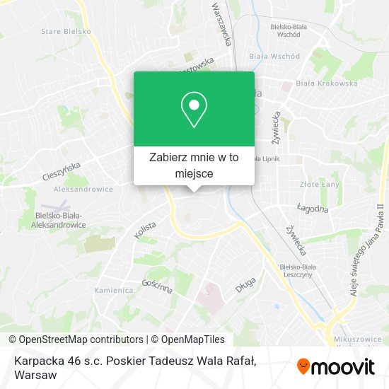 Mapa Karpacka 46 s.c. Poskier Tadeusz Wala Rafał