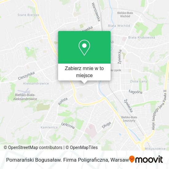 Mapa Pomarański Bogusaław. Firma Poligraficzna