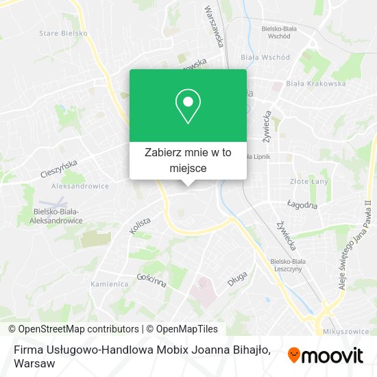 Mapa Firma Usługowo-Handlowa Mobix Joanna Bihajło