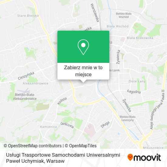 Mapa Usługi Trasportowe Samochodami Uniwersalnymi Paweł Uchymiak