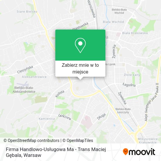 Mapa Firma Handlowo-Usługowa Ma - Trans Maciej Gębala