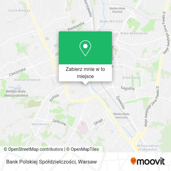 Mapa Bank Polskiej Spółdzielczości