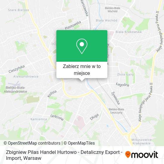 Mapa Zbigniew Pilas Handel Hurtowo - Detaliczny Export - Import