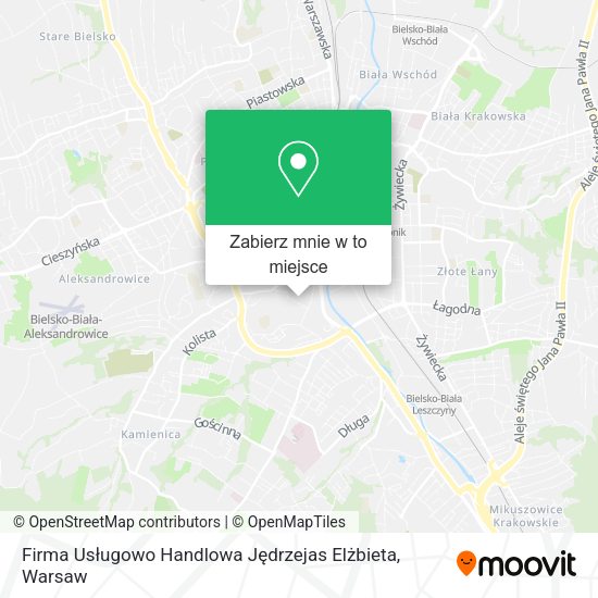 Mapa Firma Usługowo Handlowa Jędrzejas Elżbieta