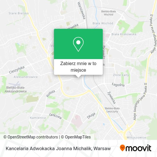 Mapa Kancelaria Adwokacka Joanna Michalik