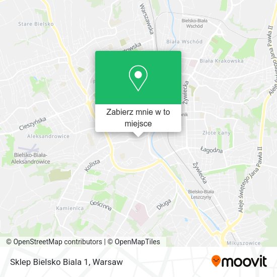 Mapa Sklep Bielsko Biala 1