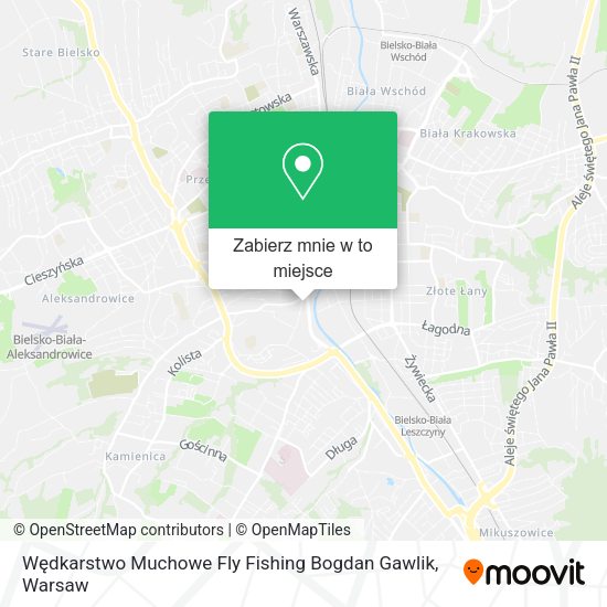 Mapa Wędkarstwo Muchowe Fly Fishing Bogdan Gawlik